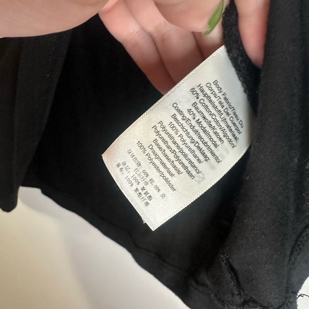DKNY Faux Leather Puff Sleeve Top - Picture 6 of 7